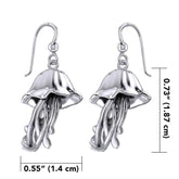 Box Jellyfish Silver Earrings TER1875 - Earrings